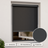 Exterior roller blind for windows | Grey privacy screen | Adjustable width | Drill-free installation