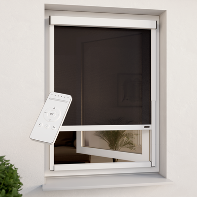 Motorized operation (retrofit for existing roller blinds)